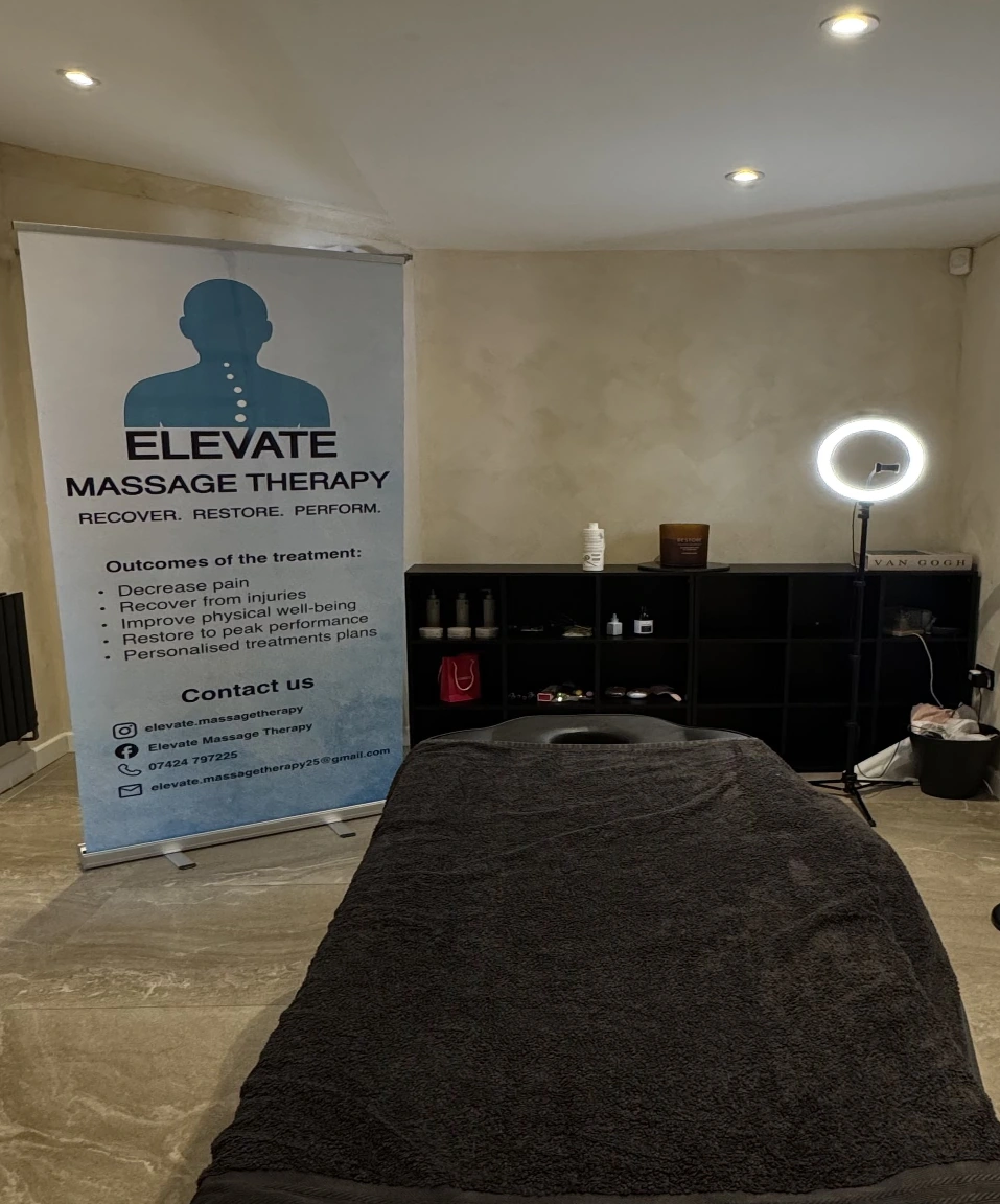 Elevate massage treatment room ready for a client